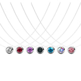 Lot de 7 colliers avec 7 pendentifs ornés de cristaux Swarovski® - Livraison offerte