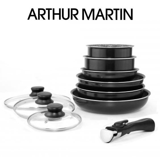 Batterie de cuisine ARTHUR MARTIN de 10 pièces