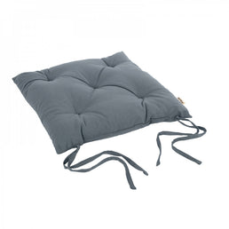 Coussin de chaise 40x40 couleur indigo - Livraison offerte