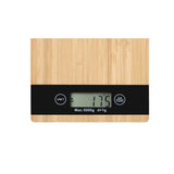 Balance de cuisine électronique en bois de bambou avec écran LCD - Livraison offerte