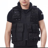 Gilet militaire style Rambo avec bretelles réglables - Livraison offerte