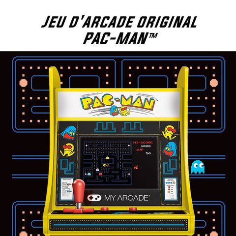 Mini Borne d'Arcade Console Retro Thème Pac-Man - Livraison offerte