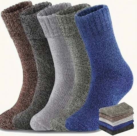 Lot de 5 paires de Chaussettes chaudes pour homme - Livraison offerte