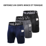 Lot de 3 shorts de compression pour homme - Livraison offerte