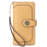 Portefeuille en cuir pour femme avec porte monnaie intégré et puce RFID anti-vol - Livraison offerte