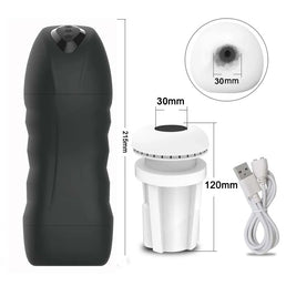 Masturbateur vibrant et aspirant pour homme - Livraison Offerte