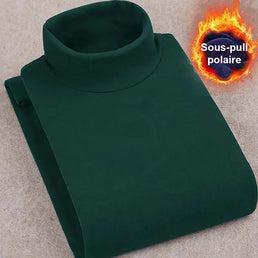 Sous-pull polaire chaud en velours - Livraison offerte