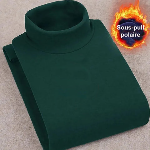 Sous-pull polaire chaud en velours - Livraison offerte