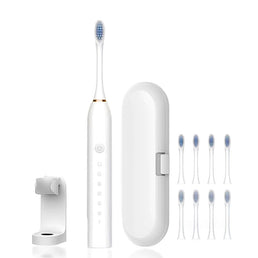 Brosse à dent électrique avec 8 têtes interchangeables + socle de maintien - Livraison offerte