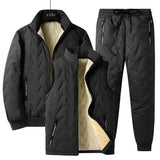 Ensemble chaud d'hiver doublé polaire pour homme - Livraison offerte