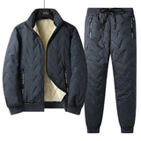 Ensemble chaud d'hiver doublé polaire pour homme - Livraison offerte