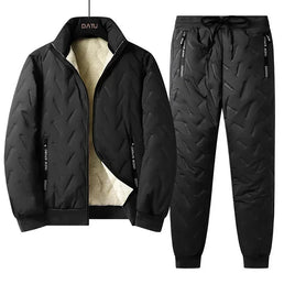 Ensemble chaud d'hiver doublé polaire pour homme - Livraison offerte