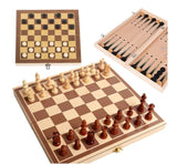 Jeu d'échecs, de dames, et backgammon, en bois - Livraison offerte