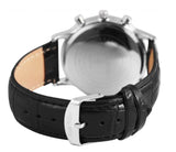Montre à quartz pour homme avec bracelet en cuir - Livraison offerte