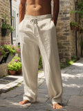 Pantalon léger respirant en coton chanvre pour homme - Livraison offerte