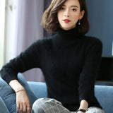 Pull épais chaud pour femme 100% vison cachemire - Livraison offerte