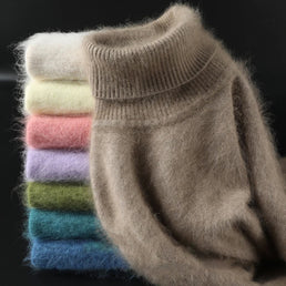 Pull épais chaud pour femme 100% vison cachemire - Livraison offerte