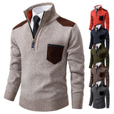 Pull en polyester épais avec fermeture éclair pour homme - Livraison offerte