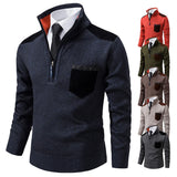 Pull en polyester épais avec fermeture éclair pour homme - Livraison offerte