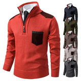 Pull en polyester épais avec fermeture éclair pour homme - Livraison offerte