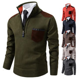 Pull en polyester épais avec fermeture éclair pour homme - Livraison offerte