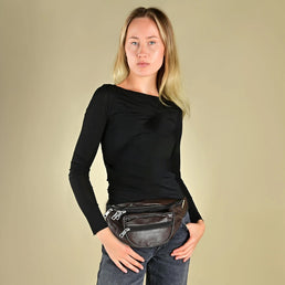 Sac banane en cuir véritable - Livraison offerte