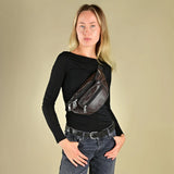 Sac banane en cuir véritable - Livraison offerte