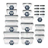 Set de 24 boîtes de conservation des aliments avec récipients en plastique étanches - Livraison offerte