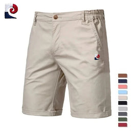 Short Bermuda décontracté taille élastique avec motif bleu-blanc-rouge - Livraison offerte