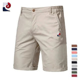 Short Bermuda décontracté taille élastique avec motif bleu-blanc-rouge - Livraison offerte