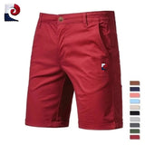 Short Bermuda décontracté taille élastique avec motif bleu-blanc-rouge - Livraison offerte