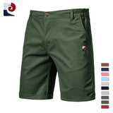 Short Bermuda décontracté taille élastique avec motif bleu-blanc-rouge - Livraison offerte