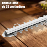 Taille-haie électrique sans fil 55 centimètres 1500 tr/min avec batterie incluse 21 volts - Livraison offerte
