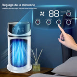 Ventilateur humidificateur climatiseur à refroidissement rapide avec minuterie possible - Livraison offerte