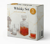 Ensemble à whisky - 5 pièces (1 carafe à whisky + 4 verres à whisky) - Livraison offerte