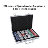 1 Mallette de Poker + 1 Jeu de roulette et de boissons - Livraison offerte