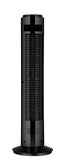 Ventilateur colonne noir avec télécommande 50W - Livraison offerte