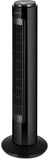 Ventilateur colonne noir avec télécommande 50W - Livraison offerte