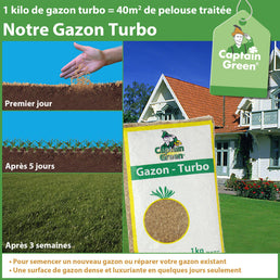 Notre gazon turbo - Livraison offerte