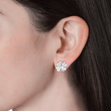 Parure Clover (1 collier + 2 boucles d'oreilles)  ornée de 18 cristaux Swarovski - Livraison offerte