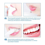 Mousse dentifrice blanchisseuse de dents - Livraison Offerte