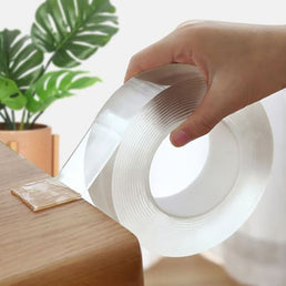 Ruban adhésif double face transparent et réutilisable - Livraison offerte
