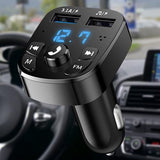Chargeur rapide Bluetooth de téléphone transmetteur FM pour voiture - Livraison offerte