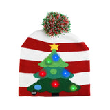 Bonnet de Noël lumineux avec led intégrées