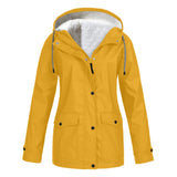 Manteau imperméable coupe-vent à capuche pour femme - Livraison offerte