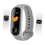 Bracelet Bluetooth connecté souple étanche avec fonction tracker d'activité et écran couleur