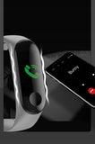 Bracelet Bluetooth connecté souple étanche avec fonction tracker d'activité et écran couleur
