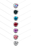 Lot de 7 colliers avec 7 pendentifs ornés de cristaux Swarovski® - Livraison offerte