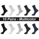 Lot de 10 paires de chaussettes respirantes en coton biologique pour homme et femme - Livraison offerte