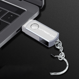 Porte clé en acier inoxydable avec clé USB - Livraison offerte